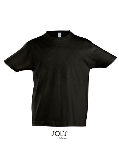 Kids´ Imperial T-Shirt in Deep Black, Größe 12 years (142/152)