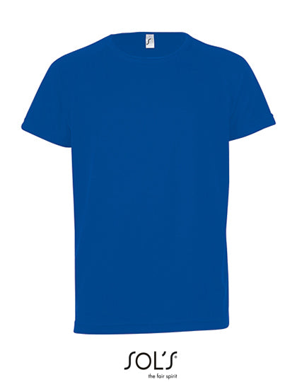 Kids´ Raglan Sleeved T-Shirt Sporty in Royal Blue 241, Größe 12 years (142/152)