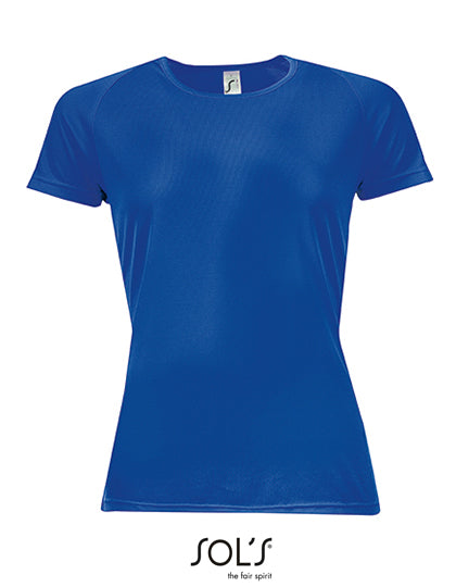 Women´s Raglan Sleeves T Sporty in Royal Blue 241, Größe XXL