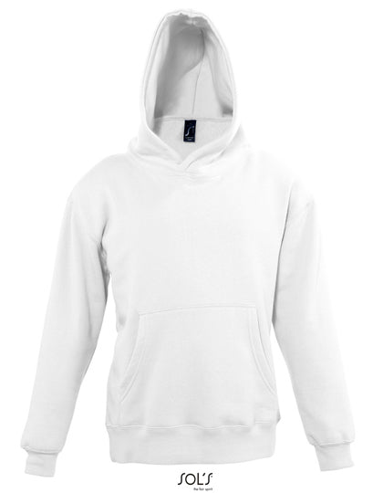 Kids´ Hooded Sweat Slam in White, Größe 12 years (142/152)