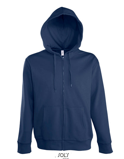 Men´s Hooded Zipped Jacket Seven in French Navy, Größe 3XL