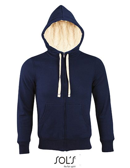 Unisex Zipped Jacket Sherpa in French Navy, Größe XXL