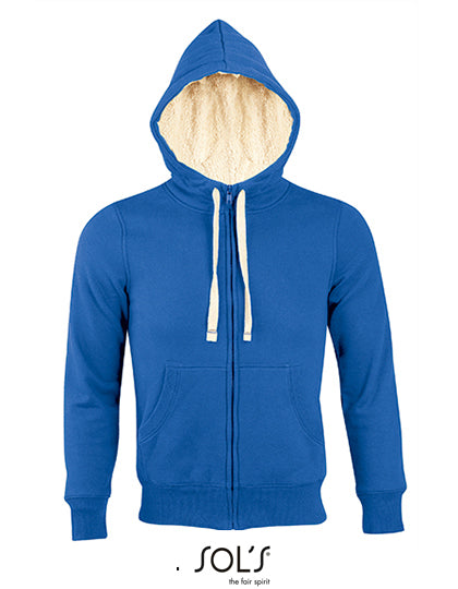 Unisex Zipped Jacket Sherpa in Royal Blue 241, Größe XXL