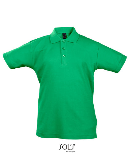 Kids´ Summer Polo II in Kelly Green, Größe 12 years (142/152)