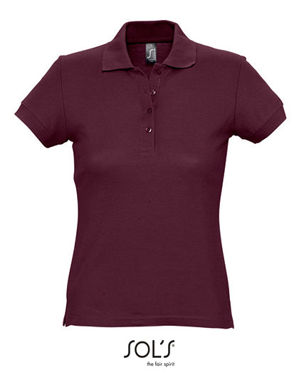Women´s Polo Passion in Burgundy, Größe XXL