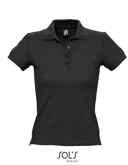 Women´s Polo People 210 in Black, Größe 3XL