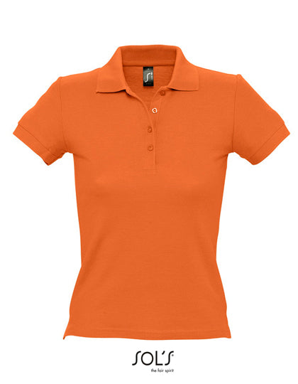 Women´s Polo People 210 in Orange, Größe XXL
