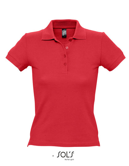 Women´s Polo People 210 in Red, Größe 3XL