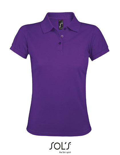 Women´s Polo Shirt Prime in Dark Purple, Größe 3XL