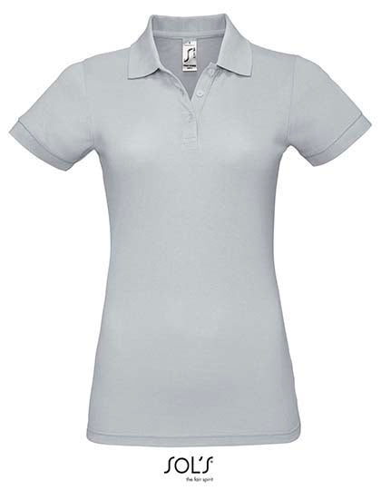 Women´s Polo Shirt Prime in Pure Grey, Größe 3XL