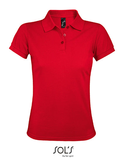 Women´s Polo Shirt Prime in Red, Größe 3XL