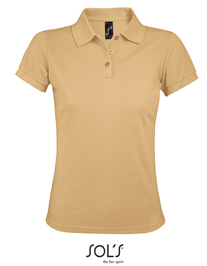 Women´s Polo Shirt Prime in Sand, Größe 3XL