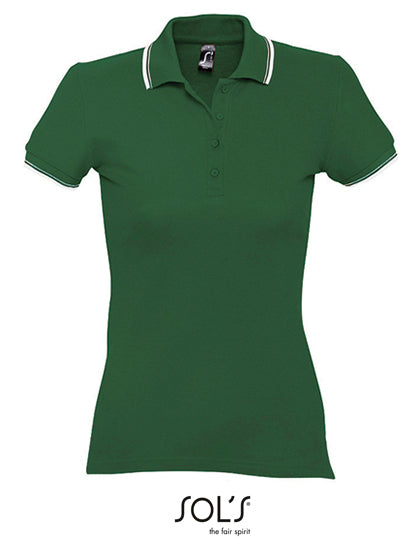 Women´s Polo Practice in Golf Green, Größe XXL