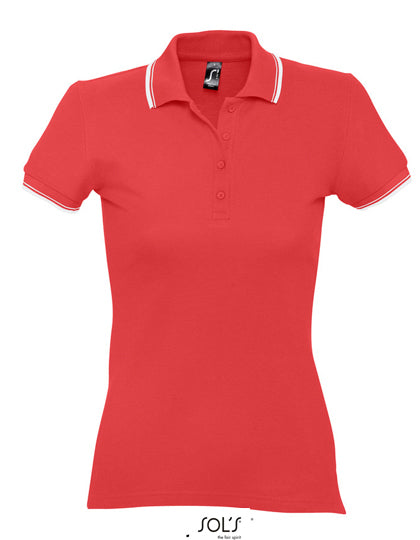 Women´s Polo Practice in Red, Größe XXL