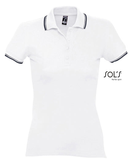 Women´s Polo Practice in White, Größe XXL