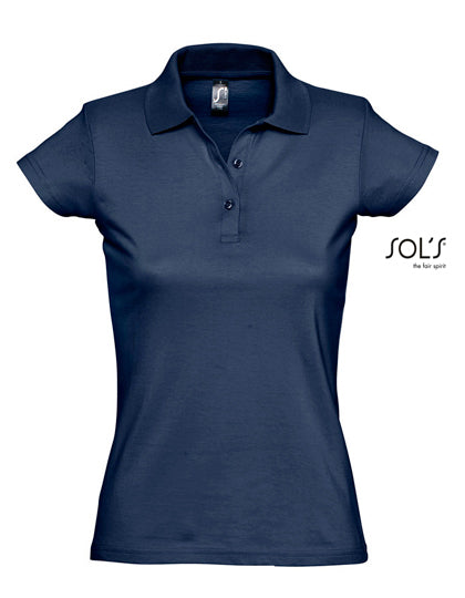 Women´s Jersey Polo Shirt Prescott in French Navy, Größe XXL