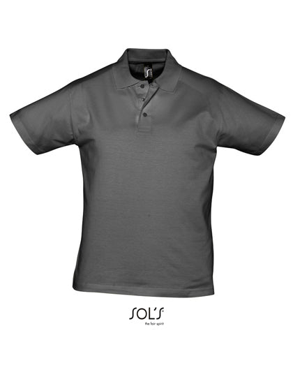 Men´s Jersey Polo Shirt Prescott in Dark Grey (Solid), Größe 3XL