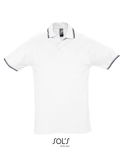 Contrast-Polo Practice in White, Größe XXL