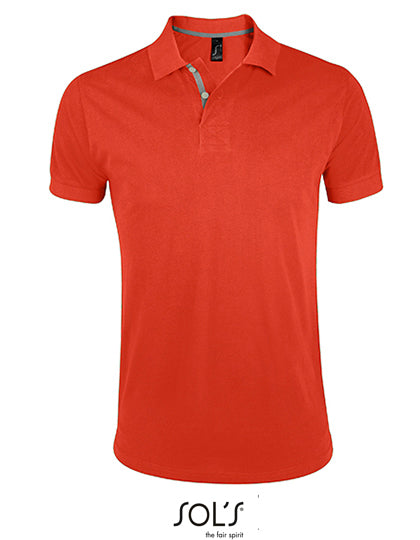Men´s Polo Shirt Portland in Burnt Orange, Größe 3XL