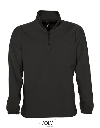 Half-Zip Fleece Ness in Black, Größe 5XL