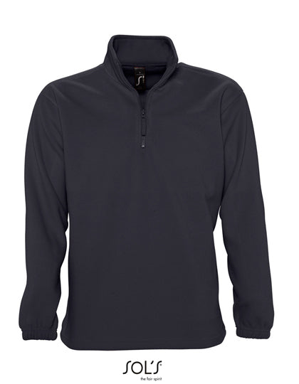 Half-Zip Fleece Ness in Charcoal Grey (Solid), Größe 3XL