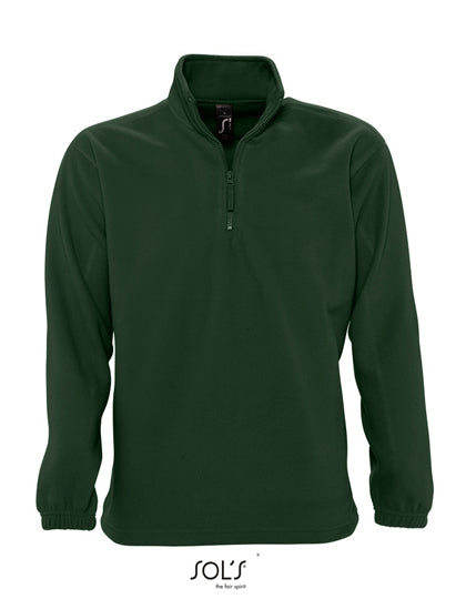 Half-Zip Fleece Ness in Fir Green, Größe 3XL