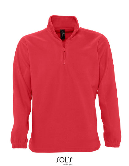 Half-Zip Fleece Ness in Red, Größe 3XL