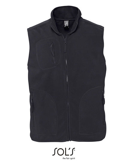 Unisex Fleece Vest Norway in Charcoal Grey (Solid), Größe 3XL