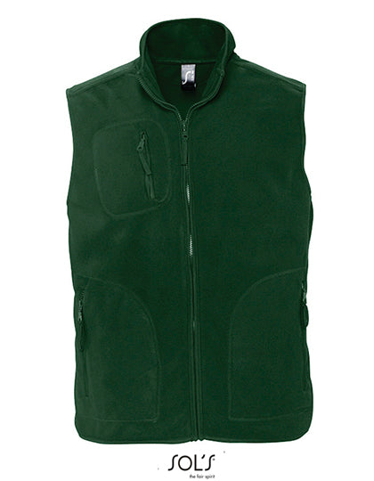 Unisex Fleece Vest Norway in Fir Green, Größe 3XL