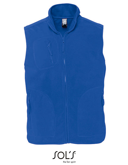 Unisex Fleece Vest Norway in Royal Blue 241, Größe 3XL