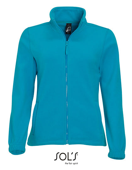 Women´s Fleece Jacket North in Aqua, Größe XXL