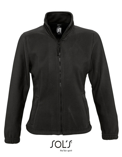 Women´s Fleece Jacket North in Black, Größe XXL