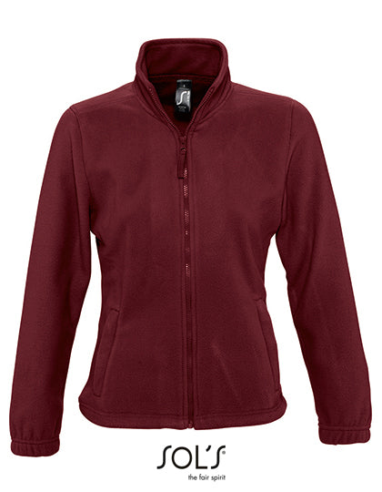 Women´s Fleece Jacket North in Burgundy, Größe XXL