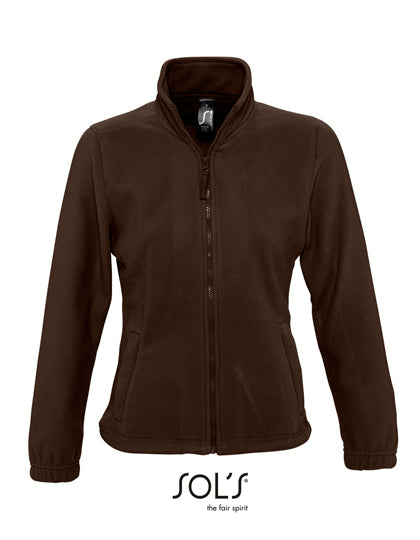 Women´s Fleece Jacket North in Dark Chocolate, Größe XXL