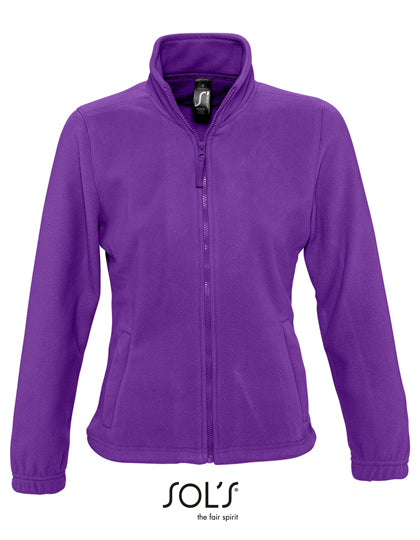 Women´s Fleece Jacket North in Dark Purple, Größe XXL