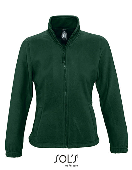 Women´s Fleece Jacket North in Fir Green, Größe XXL