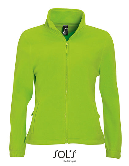 Women´s Fleece Jacket North in Lime, Größe XXL