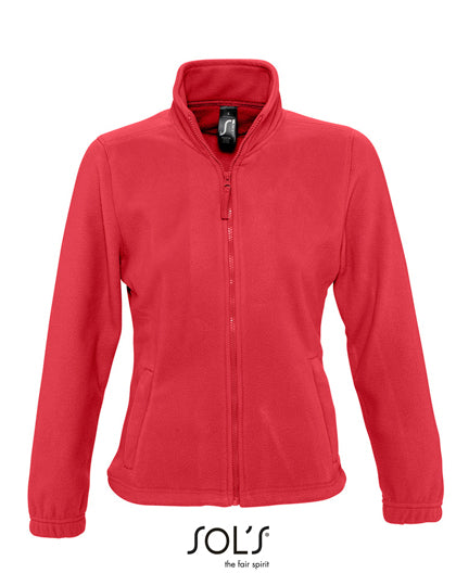 Women´s Fleece Jacket North in Red, Größe XXL