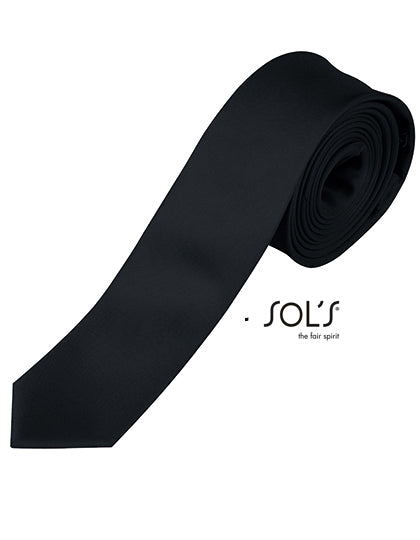 Slim Tie Gatsby in Black, Größe 152 x 5 cm