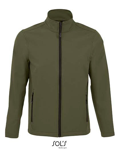 Men´s Softshell Zip Jacket Race in Army, Größe 3XL