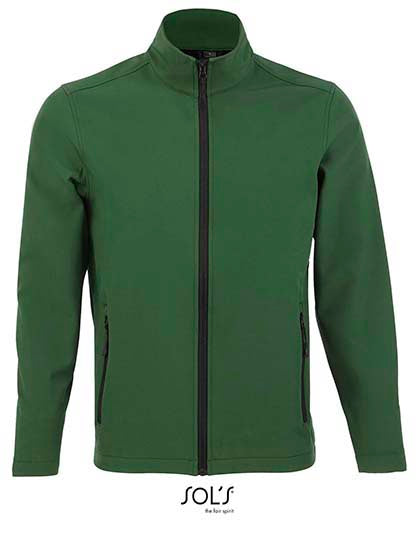 Men´s Softshell Zip Jacket Race in Bottle Green, Größe 3XL