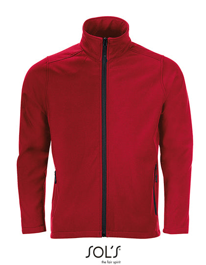 Men´s Softshell Zip Jacket Race in Pepper Red, Größe 3XL