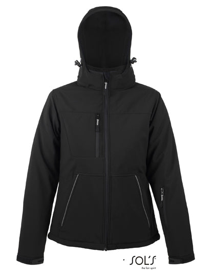 Women´s Rock Padded Softshell in Black, Größe XXL