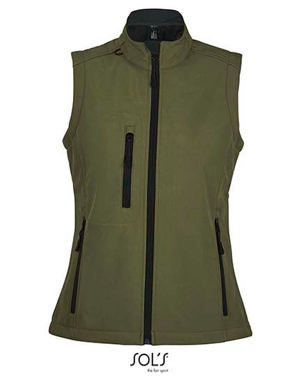 Women´s Sleeveless Softshell Rallye in Army, Größe XXL