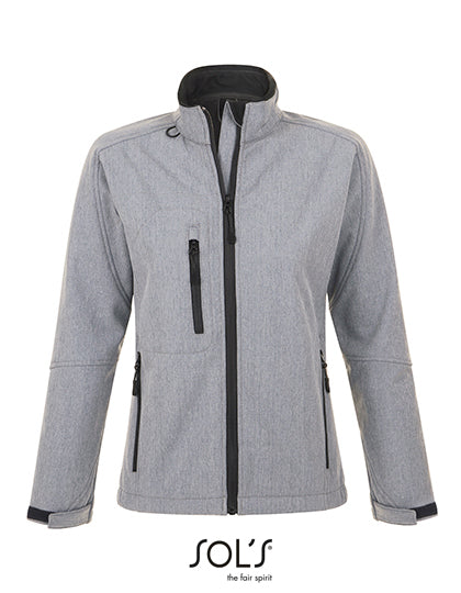 Women´s Softshell Jacket Roxy in Grey Melange, Größe XXL