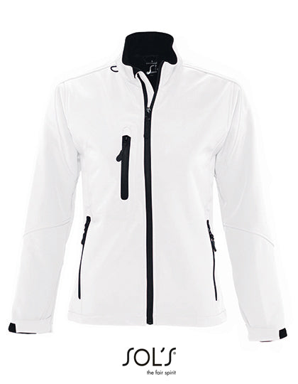 Women´s Softshell Jacket Roxy in White, Größe XXL