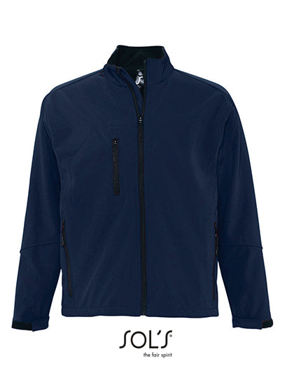 Men´s Softshell Jacket Relax in Abyss Blue, Größe 4XL