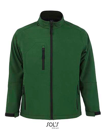 Men´s Softshell Jacket Relax in Bottle Green, Größe 4XL