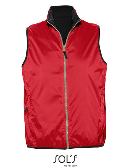 Unisex Reversible Bodywarmer Winner in Red, Größe XXL