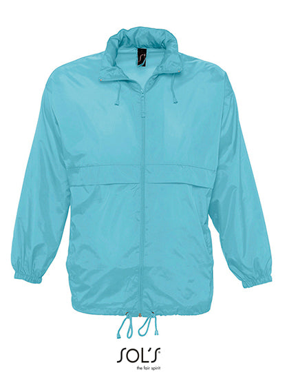 Unisex Windbreaker Surf Jacket in Atoll Blue, Größe XXL